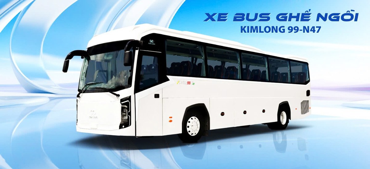 Xe bus ghế ngồi Kim Long 99-N47 nhìn từ ngoài